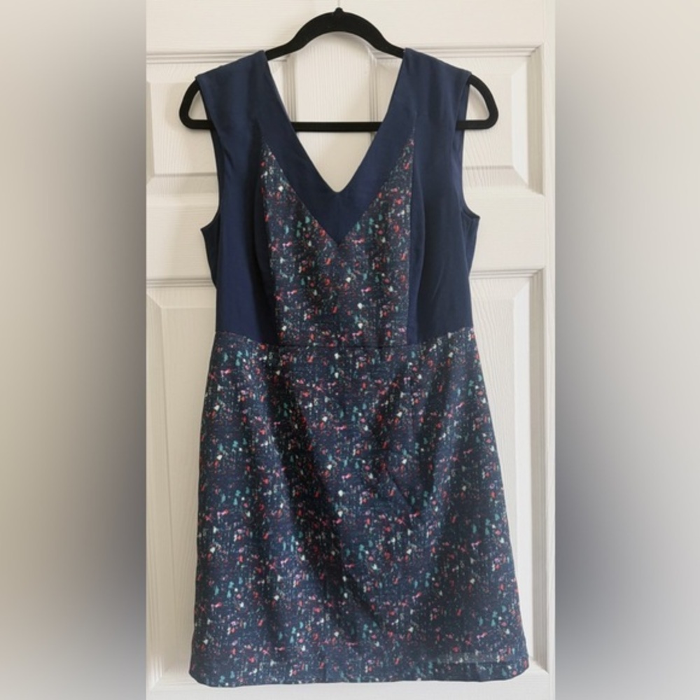 Forever 21 Navy and Floral Mini Dress